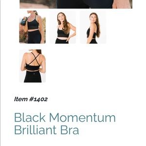 New with tags - black momentum brilliant bra